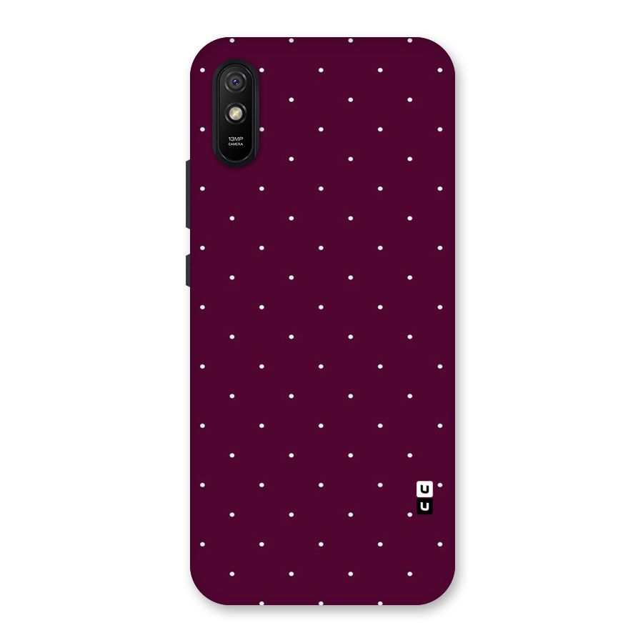 Purple Polka Back Case for Redmi 9i