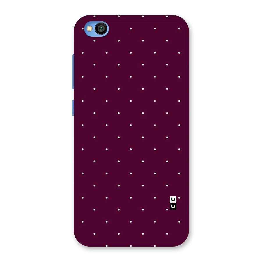 Purple Polka Back Case for Redmi Go