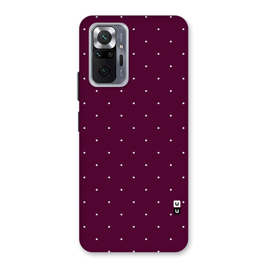 Purple Polka Back Case for Redmi Note 10 Pro Max