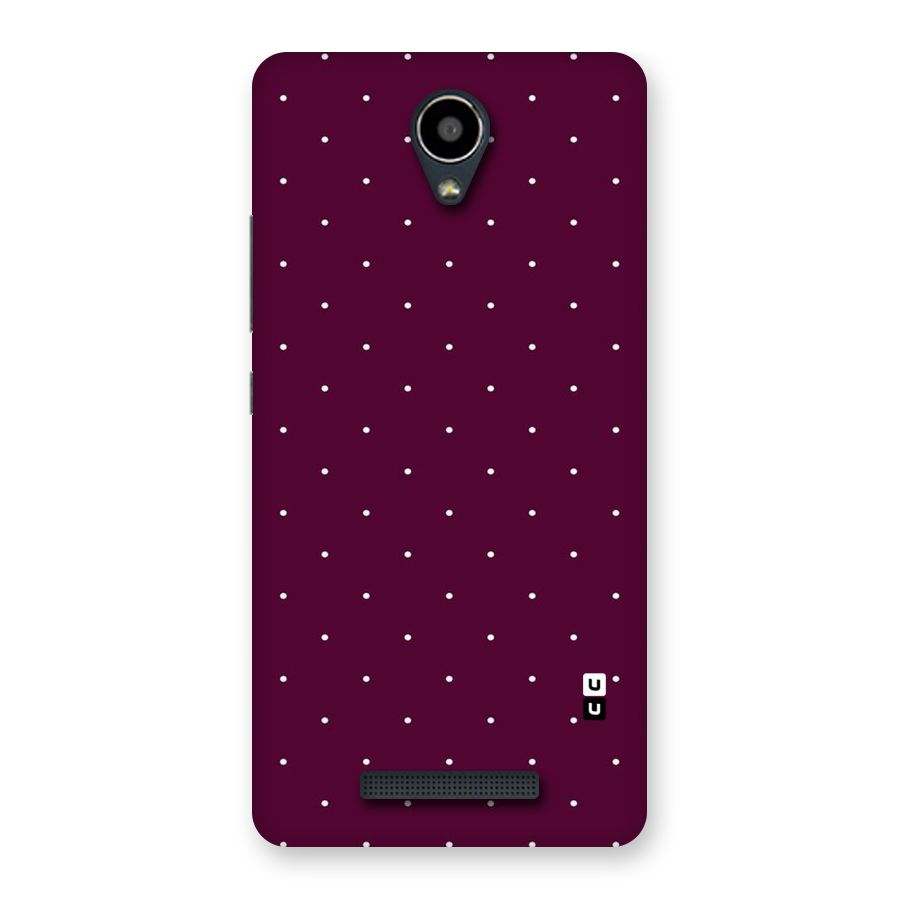 Purple Polka Back Case for Redmi Note 2