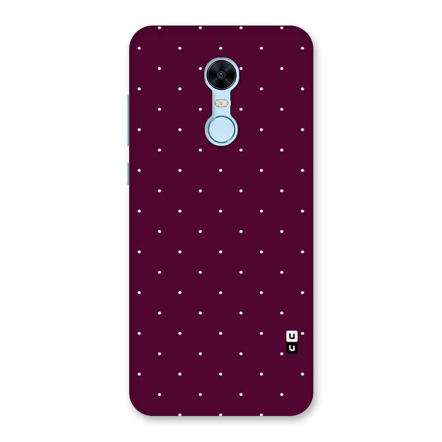 Purple Polka Back Case for Redmi Note 5