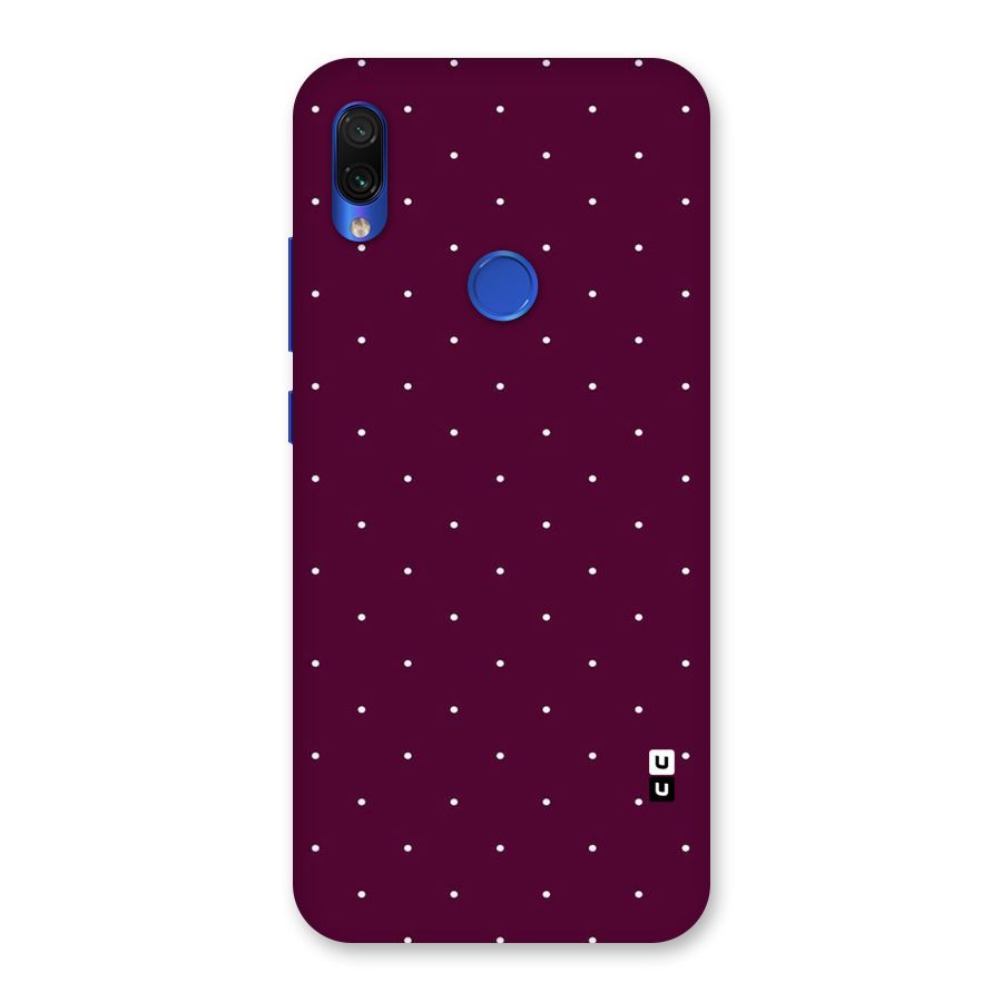 Purple Polka Back Case for Redmi Note 7S