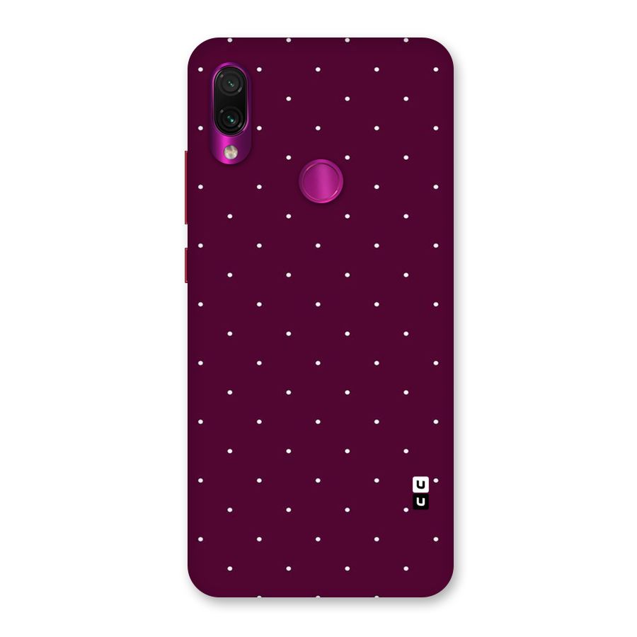 Purple Polka Back Case for Redmi Note 7 Pro