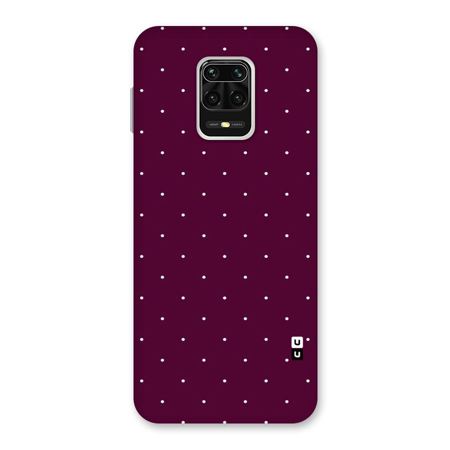 Purple Polka Back Case for Redmi Note 9 Pro