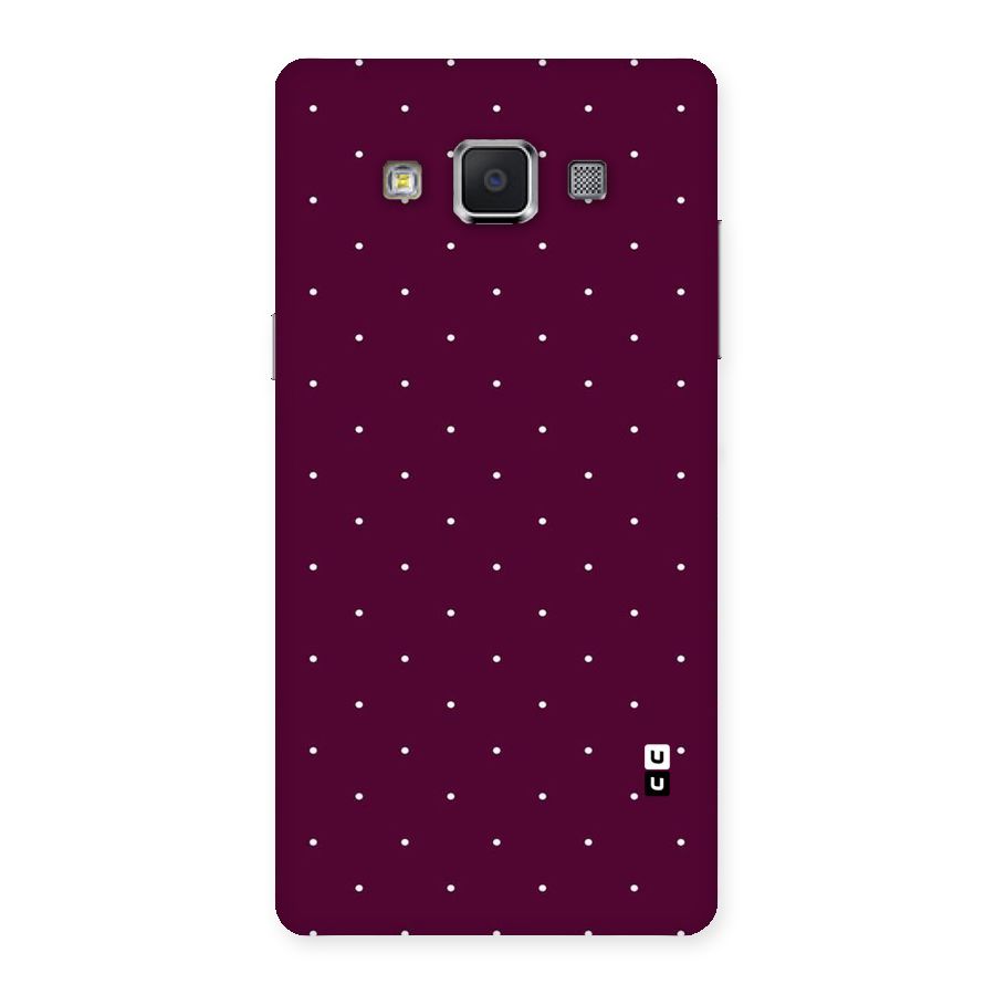 Purple Polka Back Case for Samsung Galaxy A5