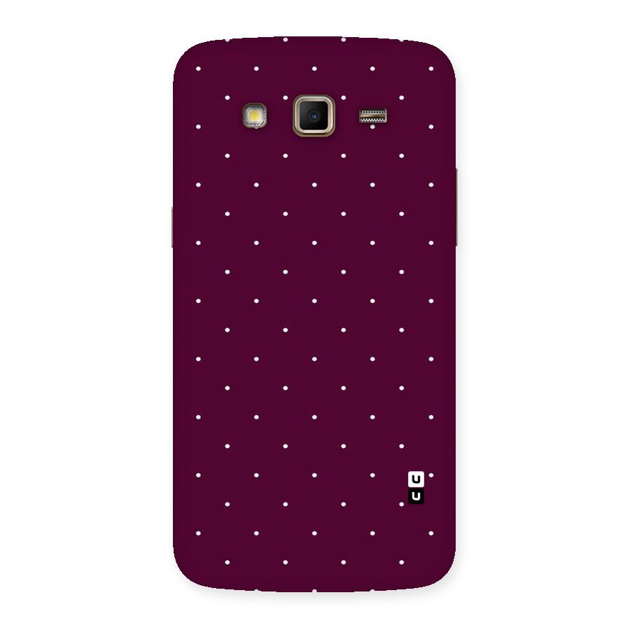 Purple Polka Back Case for Samsung Galaxy Grand 2