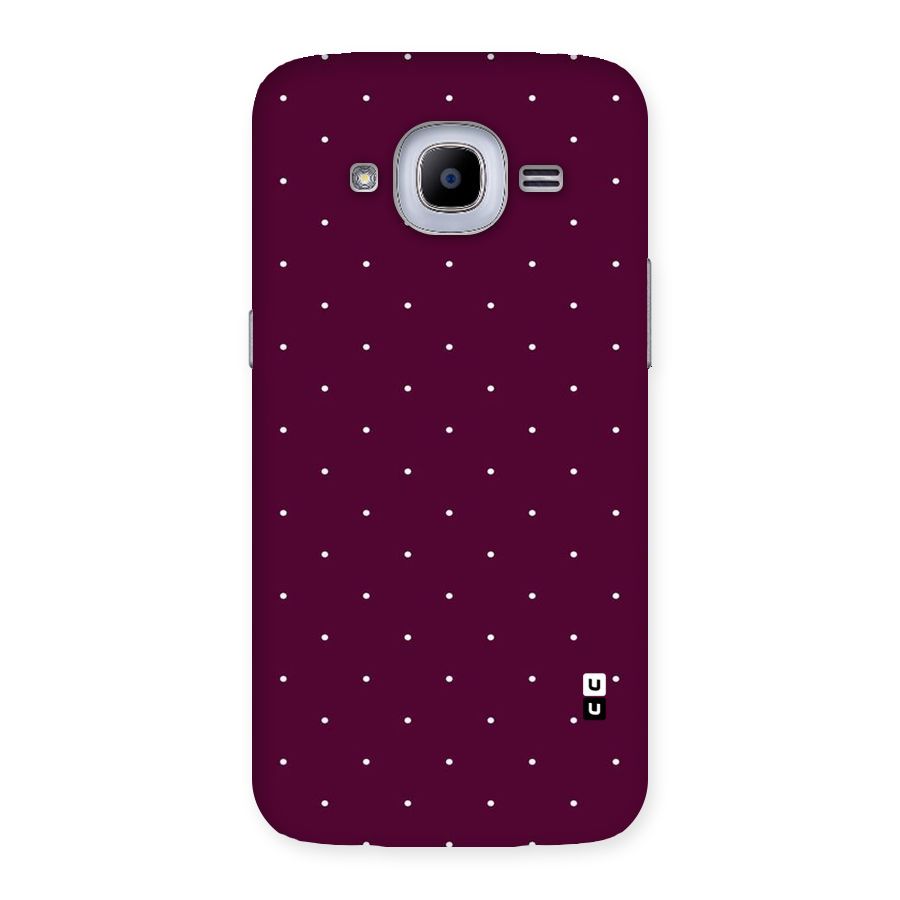 Purple Polka Back Case for Samsung Galaxy J2 Pro