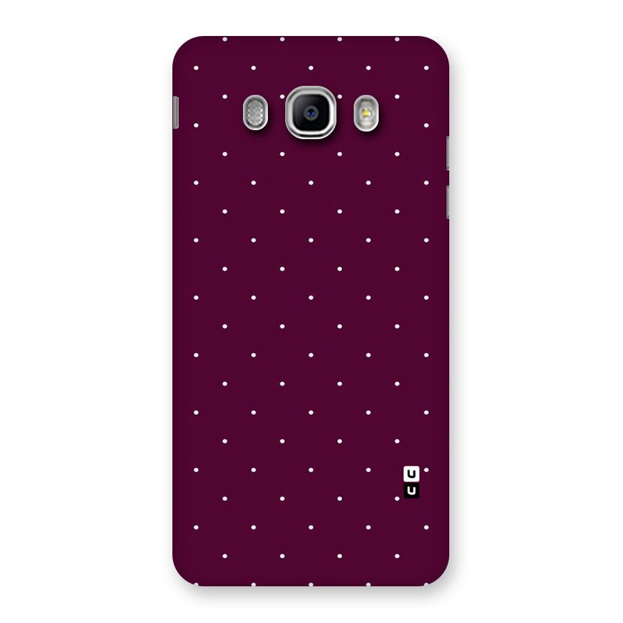 Purple Polka Back Case for Samsung Galaxy J5 2016