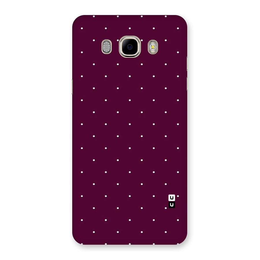 Purple Polka Back Case for Samsung Galaxy J7 2016