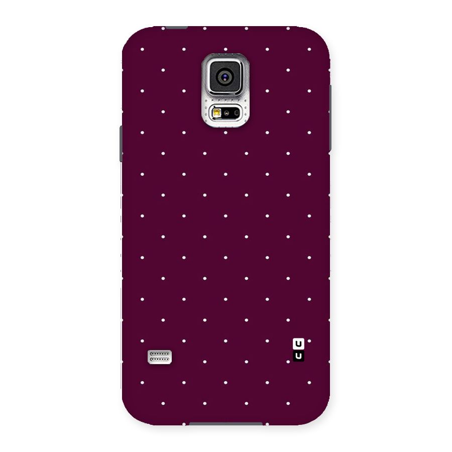 Purple Polka Back Case for Samsung Galaxy S5