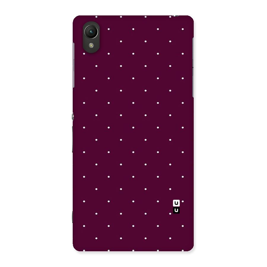 Purple Polka Back Case for Sony Xperia Z2