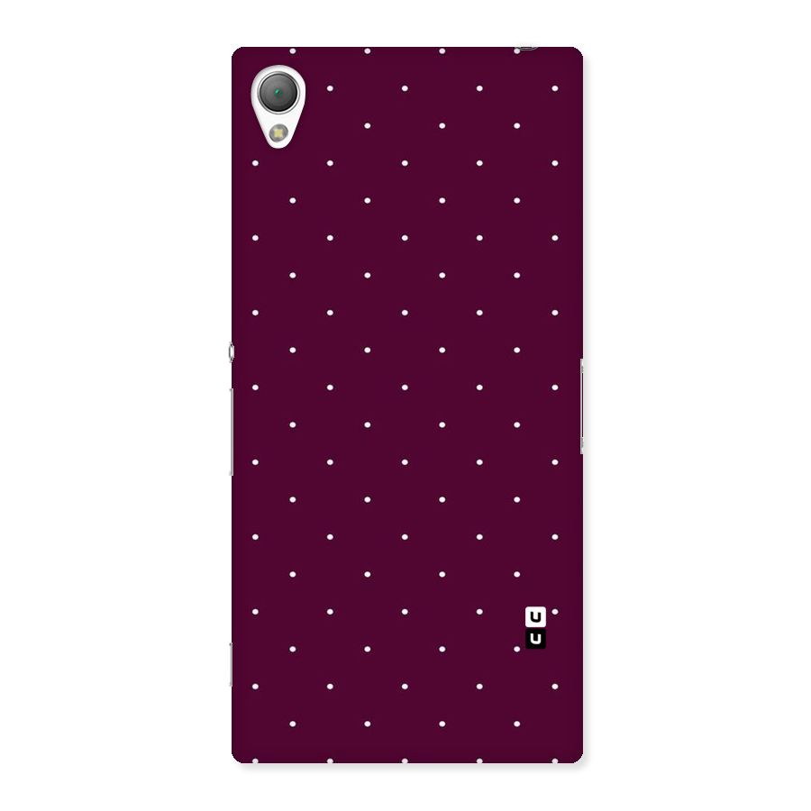 Purple Polka Back Case for Sony Xperia Z3