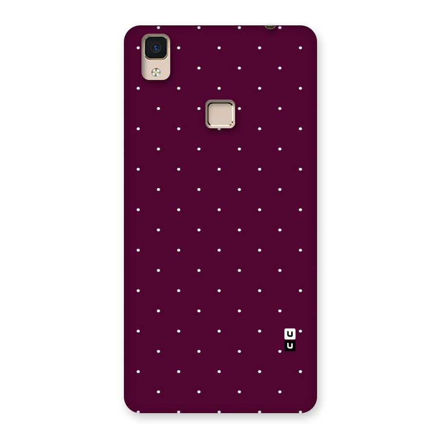 Purple Polka Back Case for V3 Max