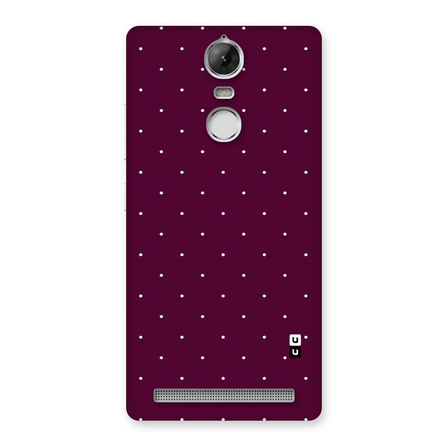 Purple Polka Back Case for Vibe K5 Note