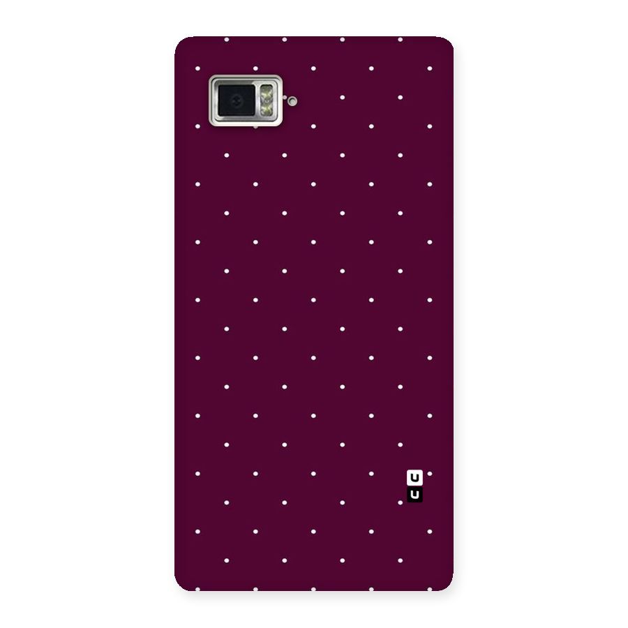 Purple Polka Back Case for Vibe Z2 Pro K920