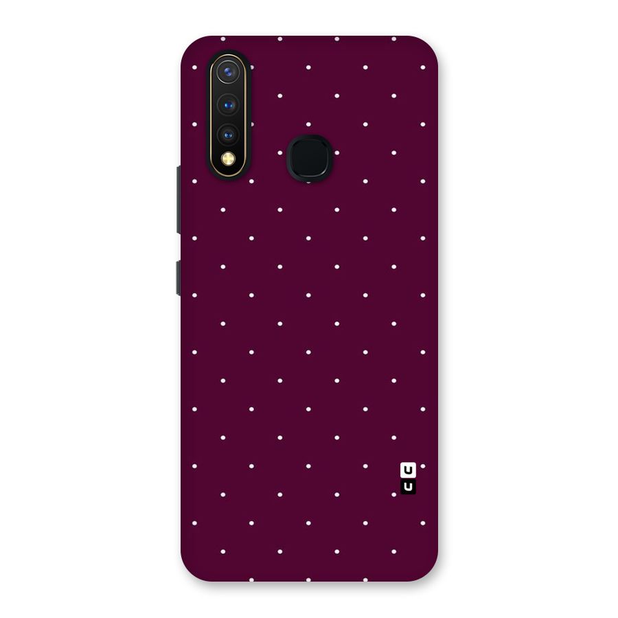 Purple Polka Back Case for Vivo U20
