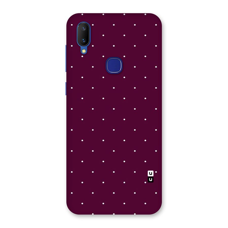 Purple Polka Back Case for Vivo V11