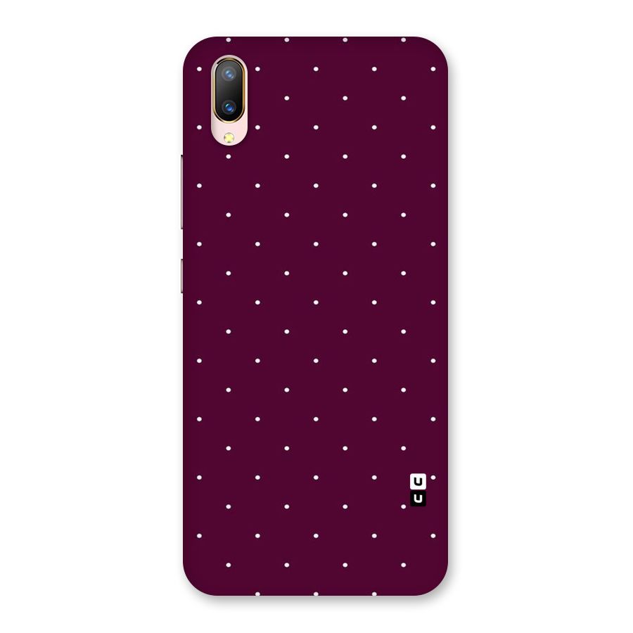 Purple Polka Back Case for Vivo V11 Pro