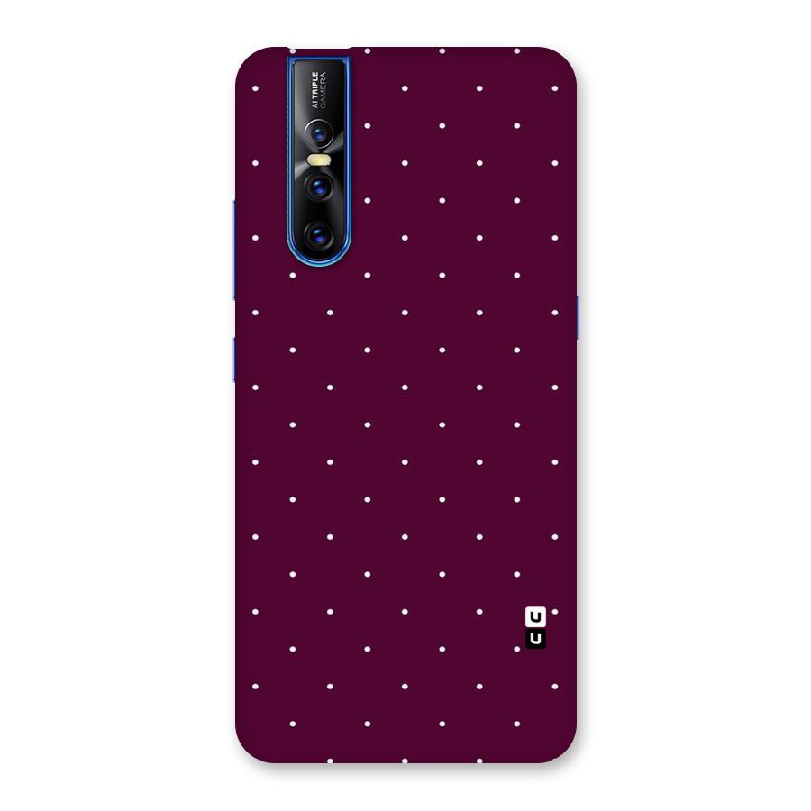 Purple Polka Back Case for Vivo V15 Pro