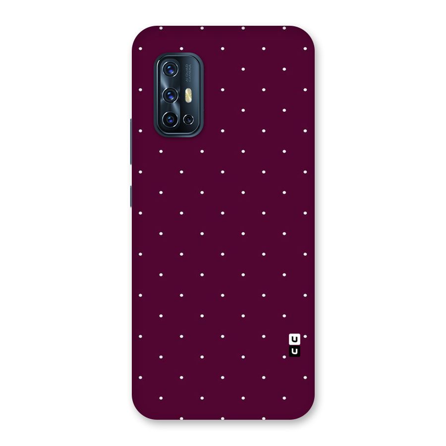 Purple Polka Back Case for Vivo V17