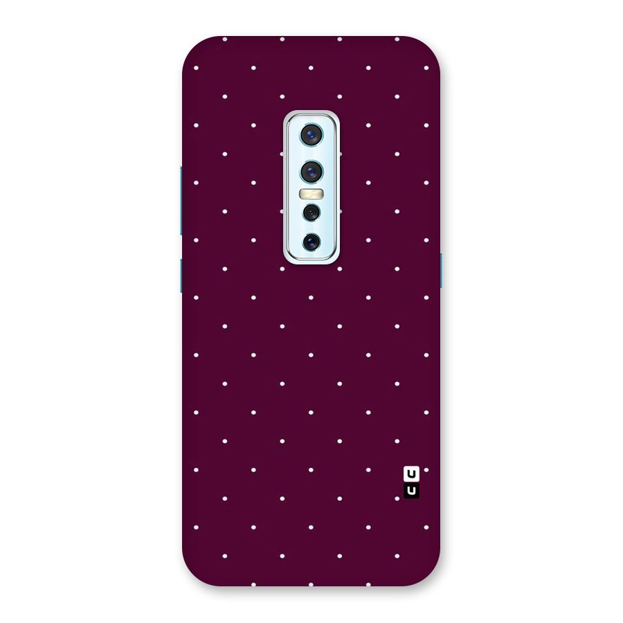 Purple Polka Back Case for Vivo V17 Pro