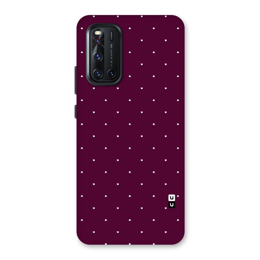 Purple Polka Back Case for Vivo V19