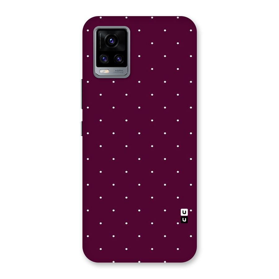 Purple Polka Back Case for Vivo V20