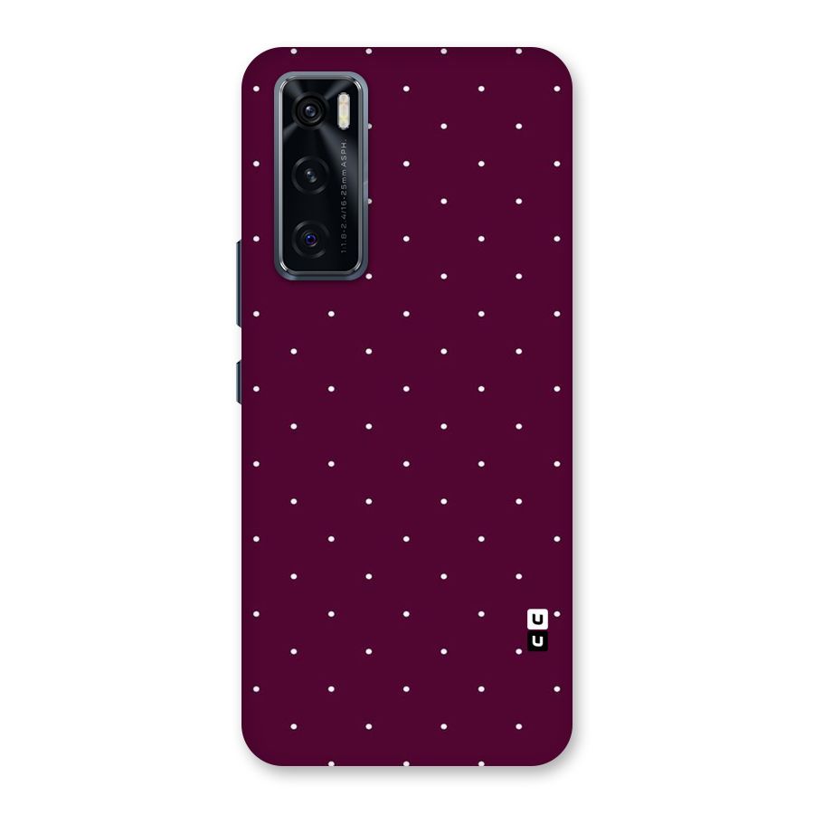 Purple Polka Back Case for Vivo V20 SE