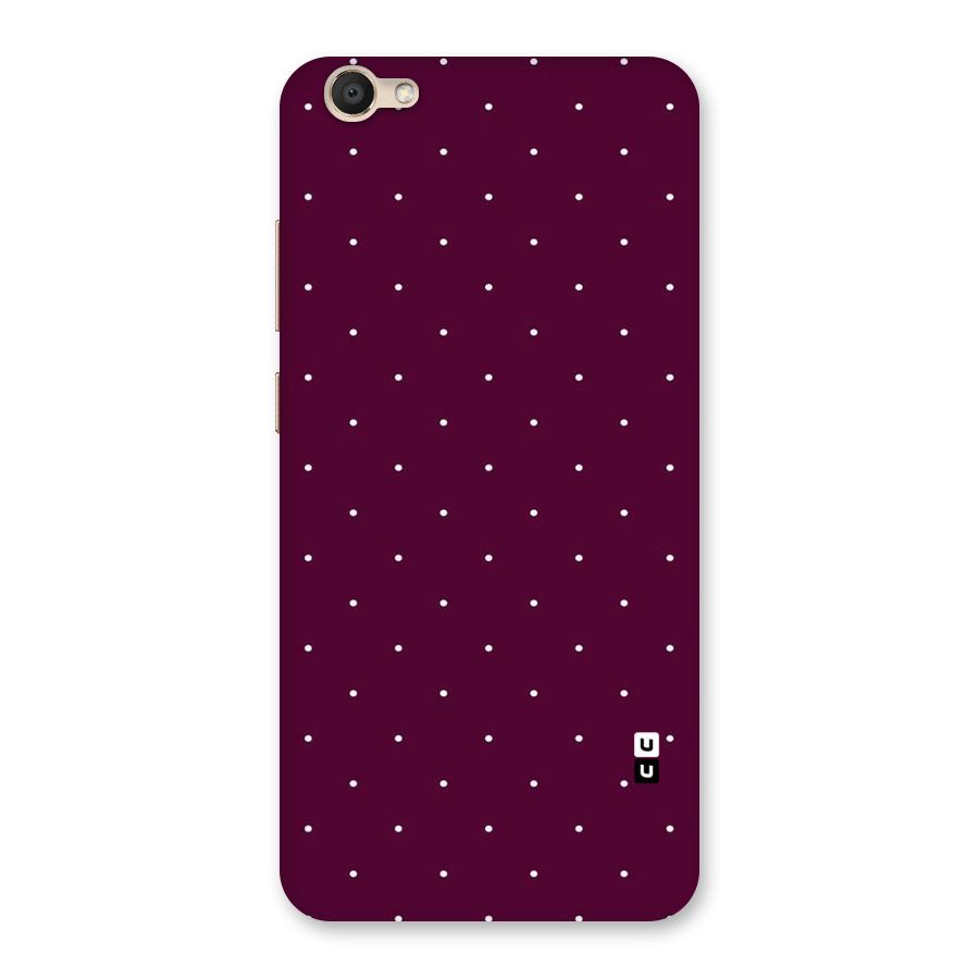 Purple Polka Back Case for Vivo V5s