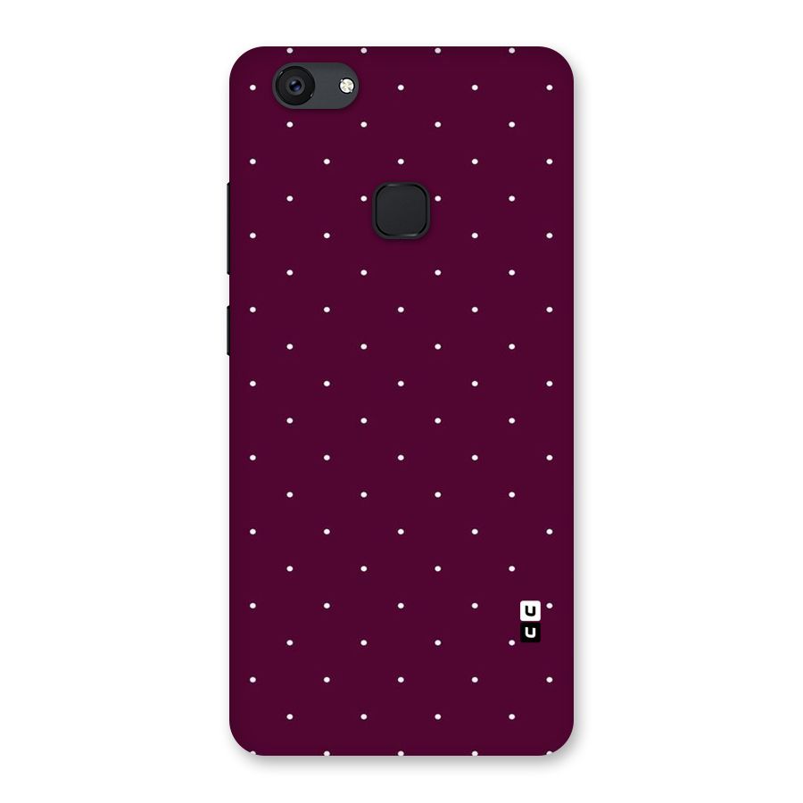 Purple Polka Back Case for Vivo V7 Plus