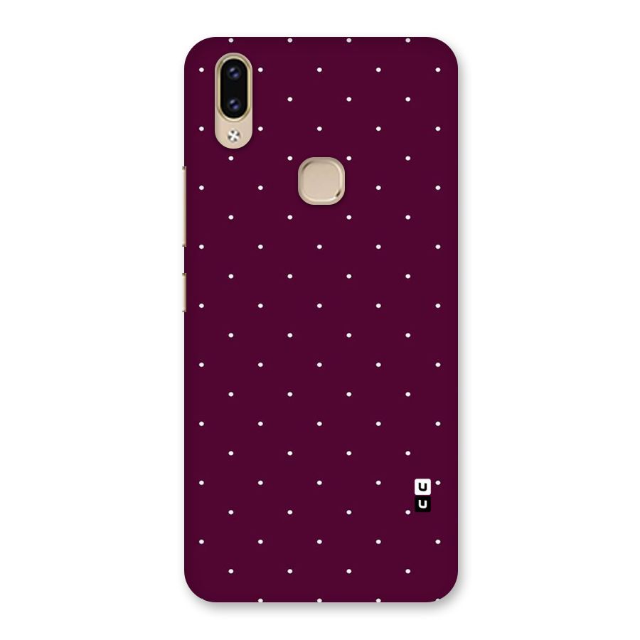 Purple Polka Back Case for Vivo V9 Youth