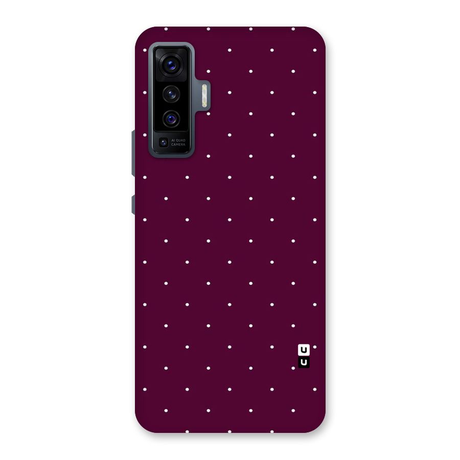 Purple Polka Back Case for Vivo X50