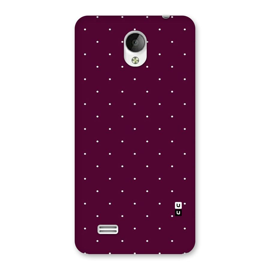 Purple Polka Back Case for Vivo Y21