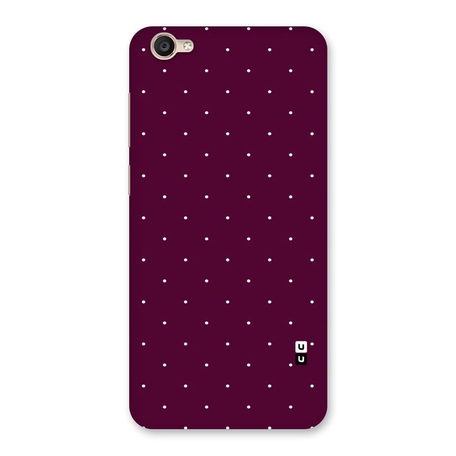 Purple Polka Back Case for Vivo Y55L