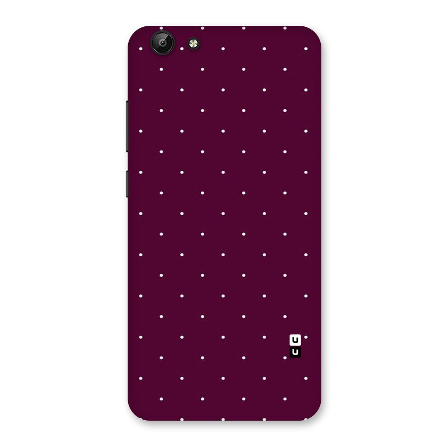 Purple Polka Back Case for Vivo Y69