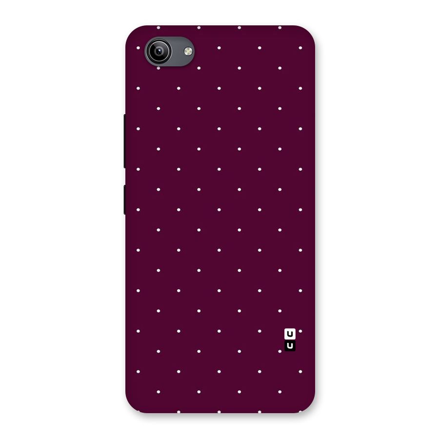 Purple Polka Back Case for Vivo Y81i