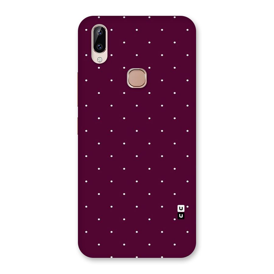 Purple Polka Back Case for Vivo Y83 Pro