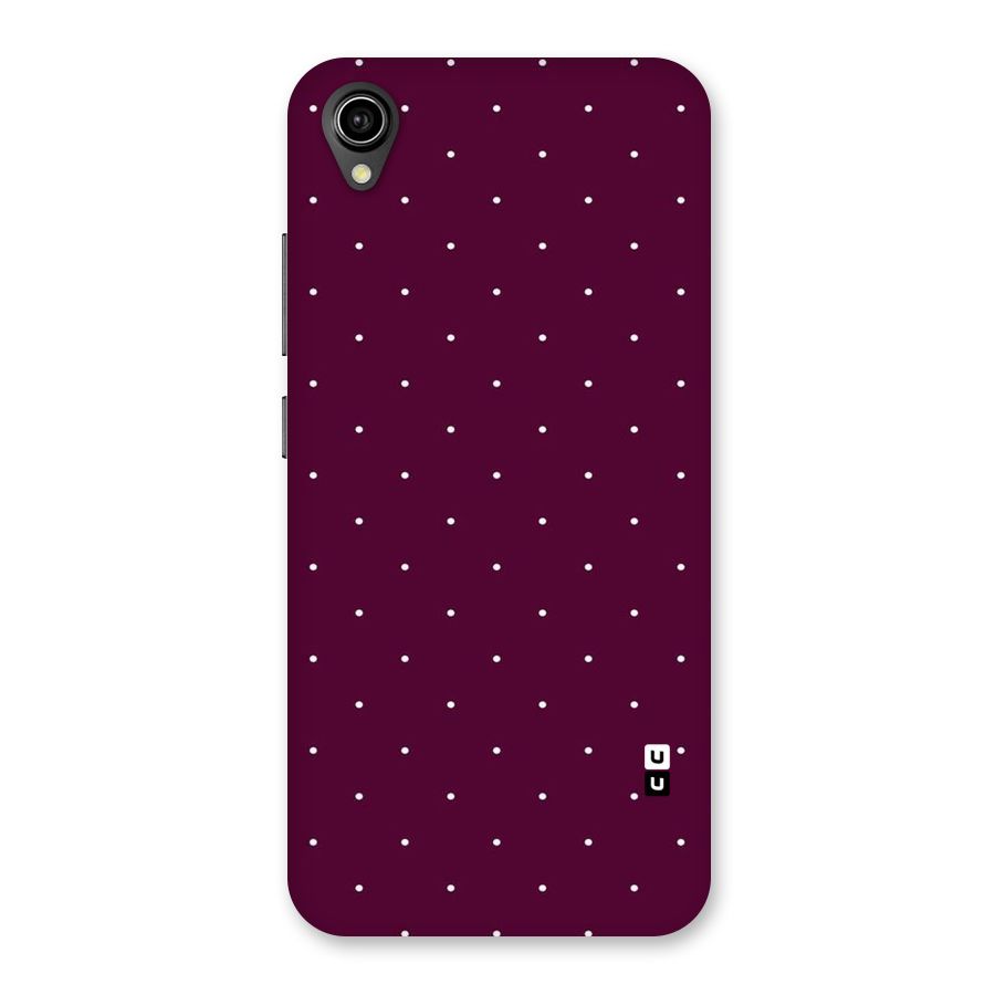 Purple Polka Back Case for Vivo Y90