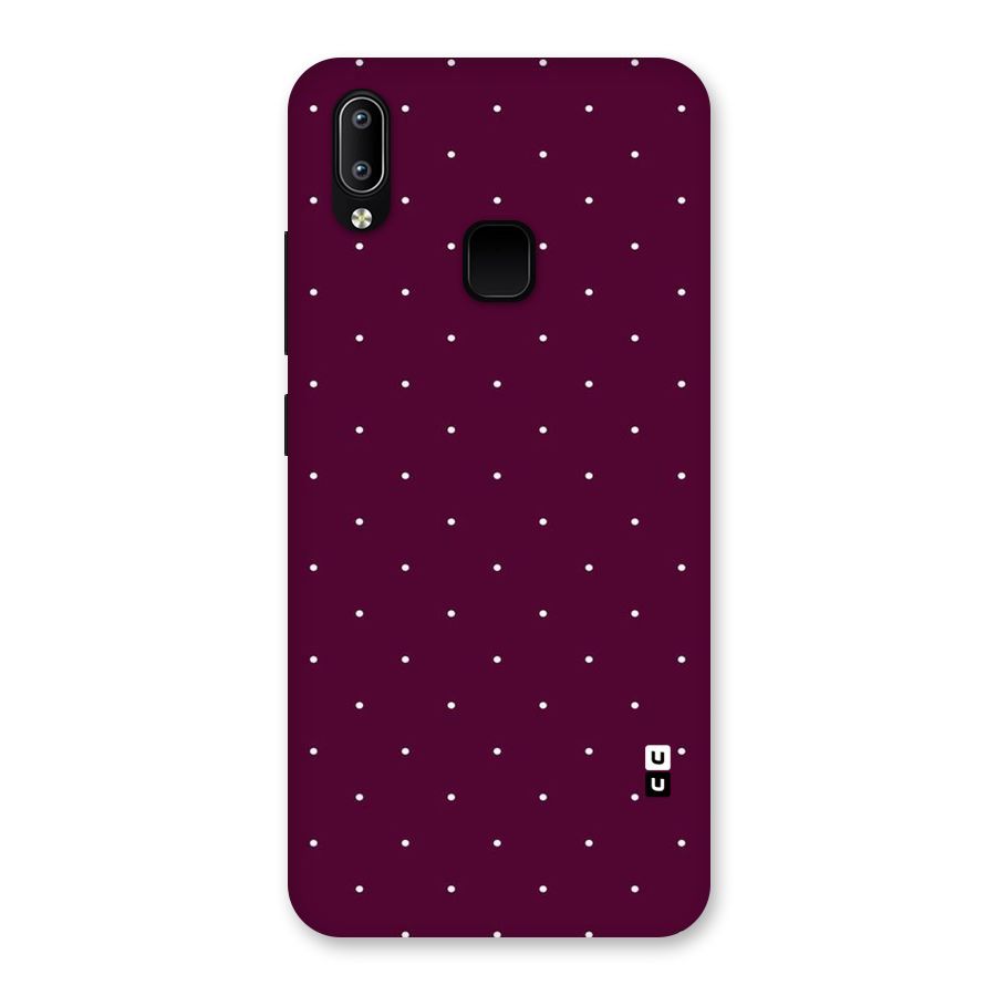 Purple Polka Back Case for Vivo Y93