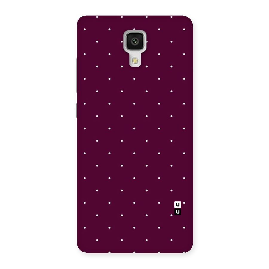 Purple Polka Back Case for Xiaomi Mi 4