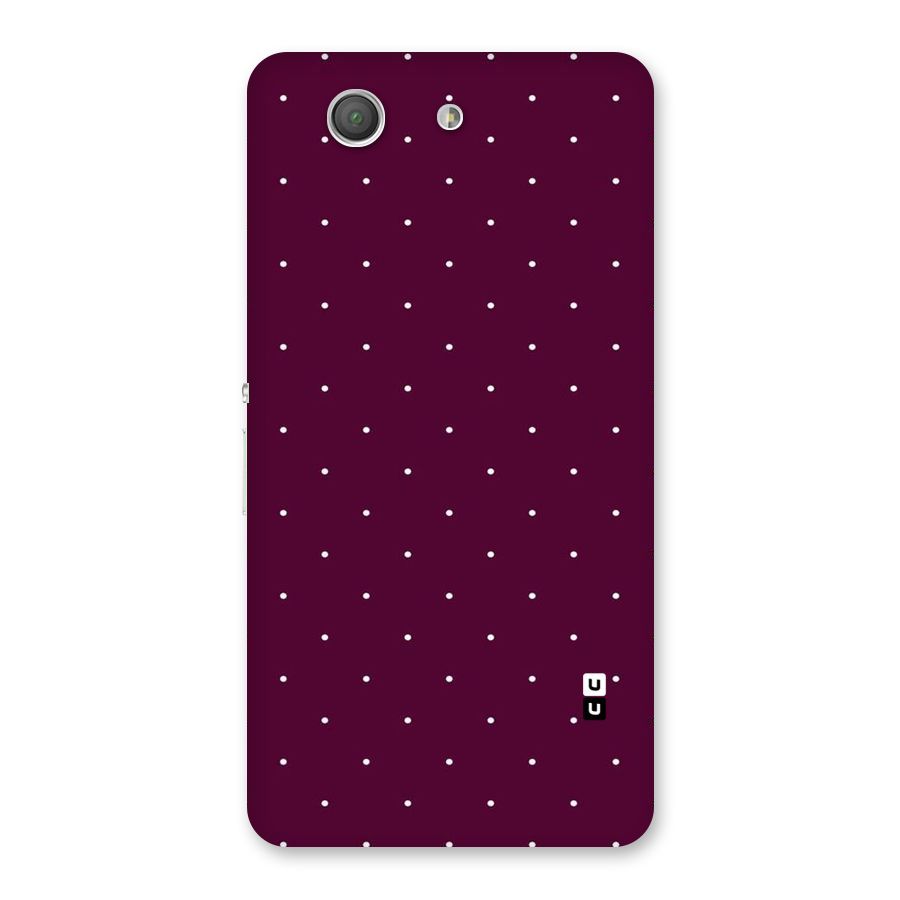 Purple Polka Back Case for Xperia Z3 Compact