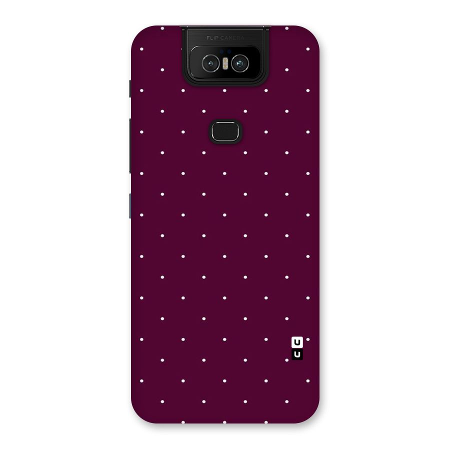 Purple Polka Back Case for Zenfone 6z