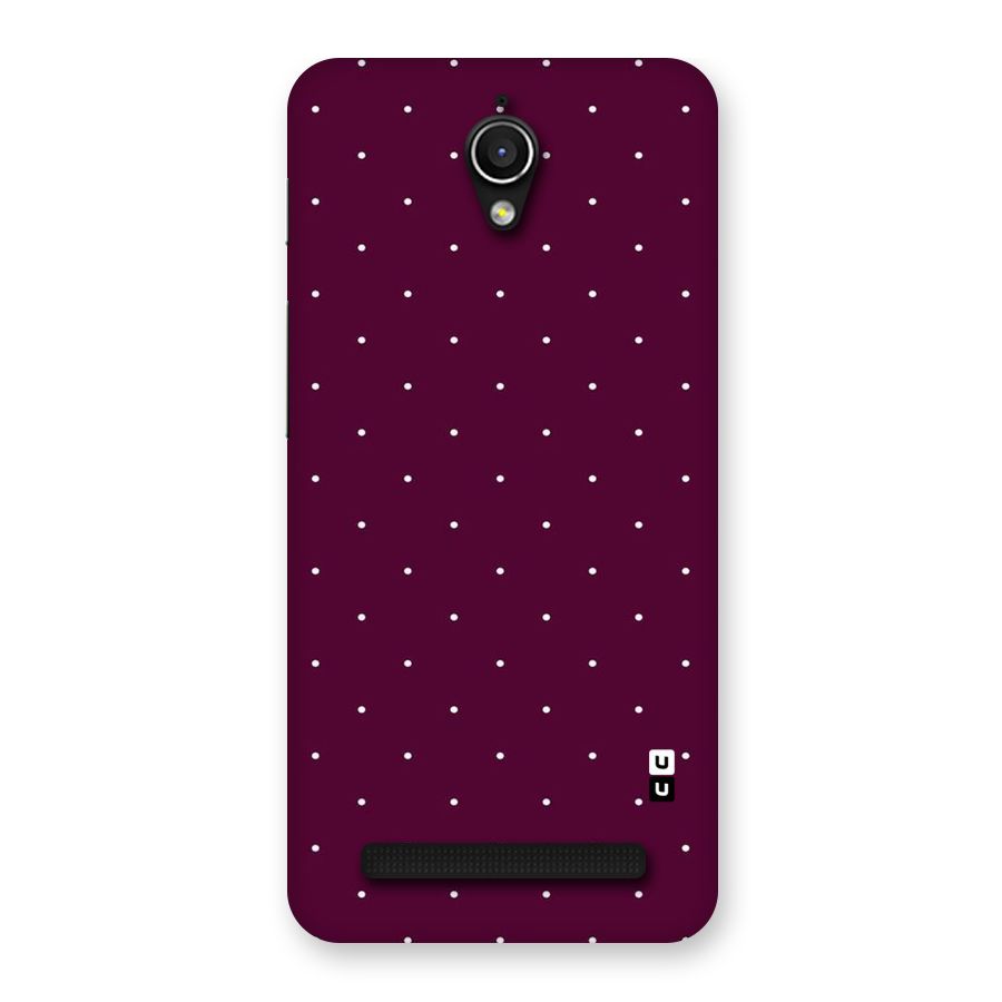 Purple Polka Back Case for Zenfone Go
