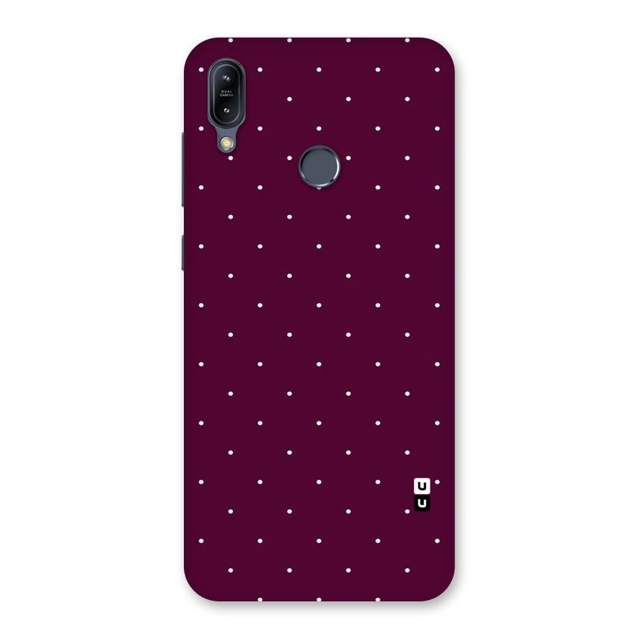 Purple Polka Back Case for Zenfone Max M2