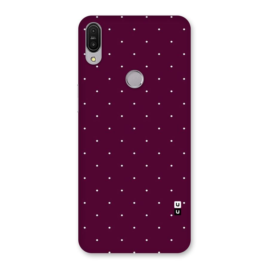 Purple Polka Back Case for Zenfone Max Pro M1