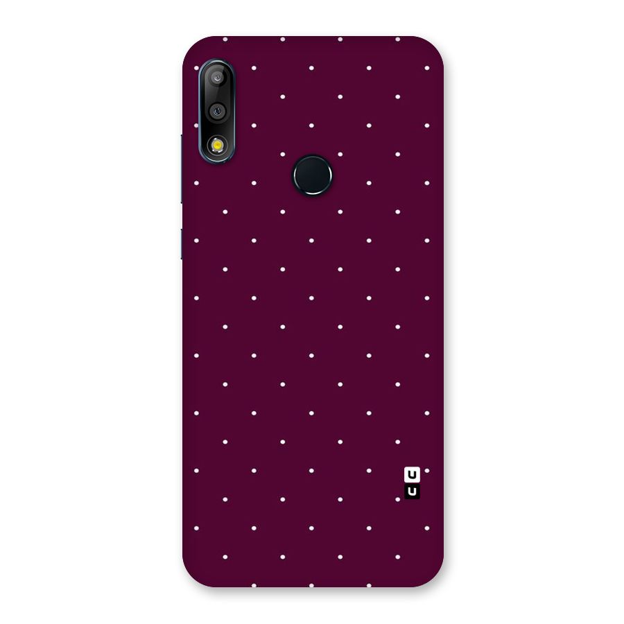 Purple Polka Back Case for Zenfone Max Pro M2