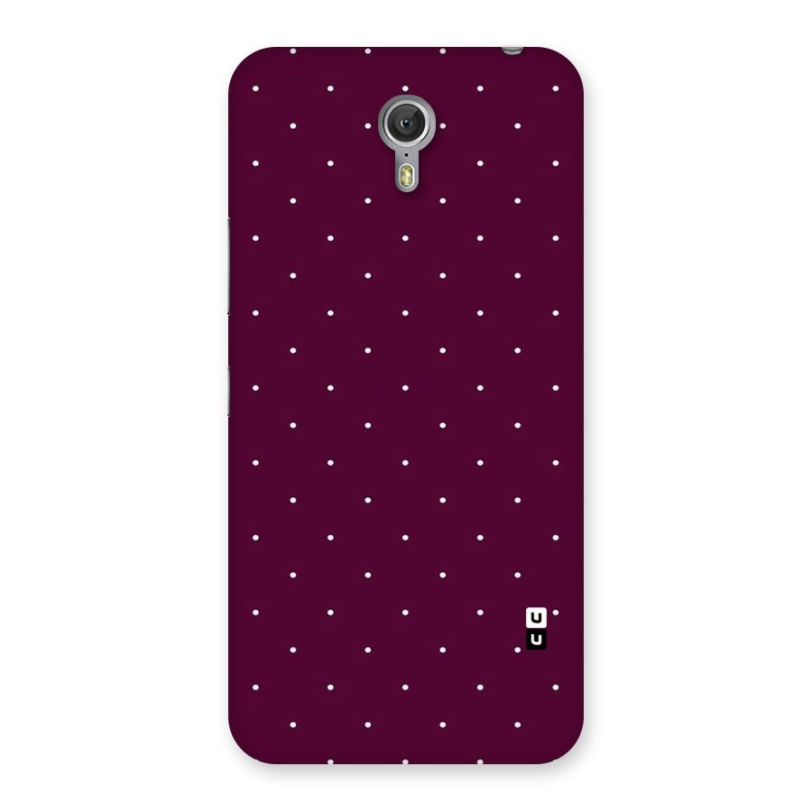 Purple Polka Back Case for Zuk Z1