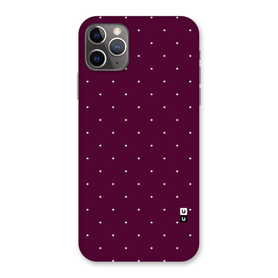 Purple Polka Back Case for iPhone 11 Pro Max