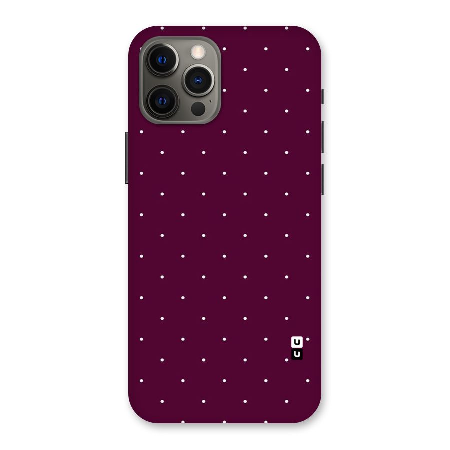 Purple Polka Back Case for iPhone 12 Pro Max