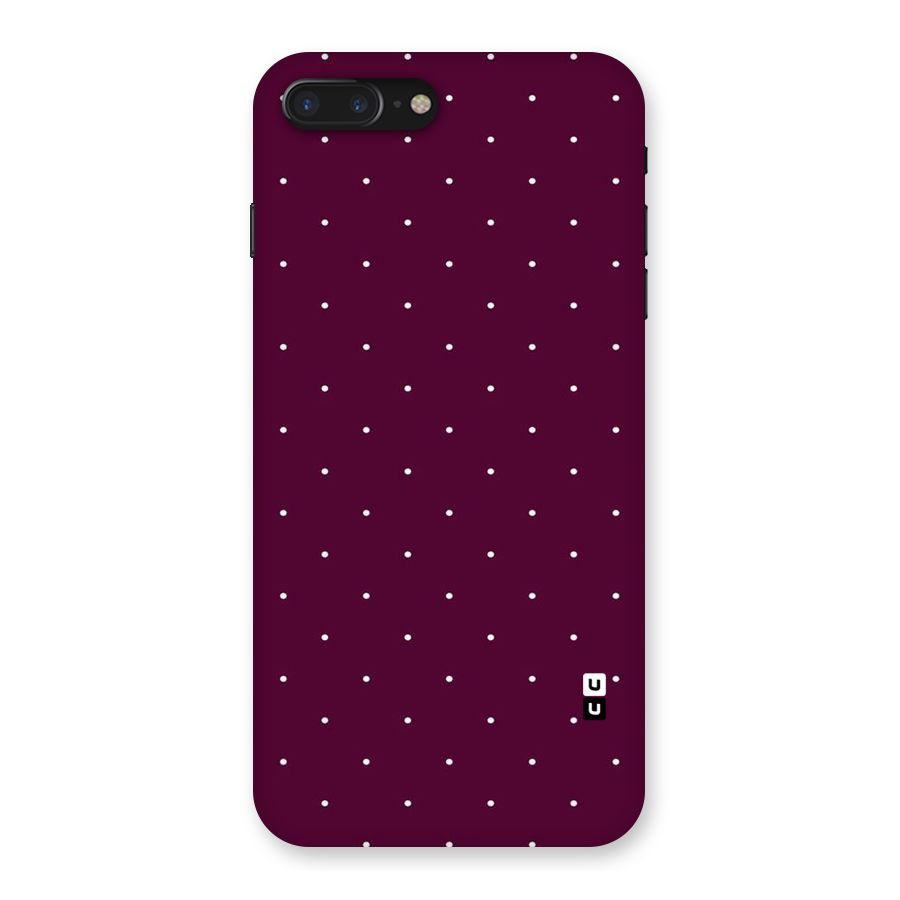 Purple Polka Back Case for iPhone 7 Plus